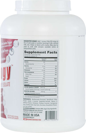 ISO-ology: 100% Leucine-Enhanced Whey Isolate - CinnaBun - 4lb (53 Servings)