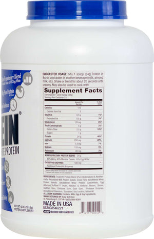 Trutein Protein: 45% Whey, 45% Casein & 10% Egg White - Pumpkin Pie  - 4lb (53 Servings)