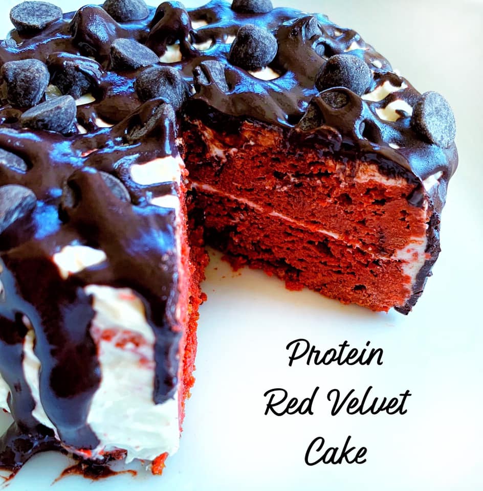 High Protein Red Velvet Cake