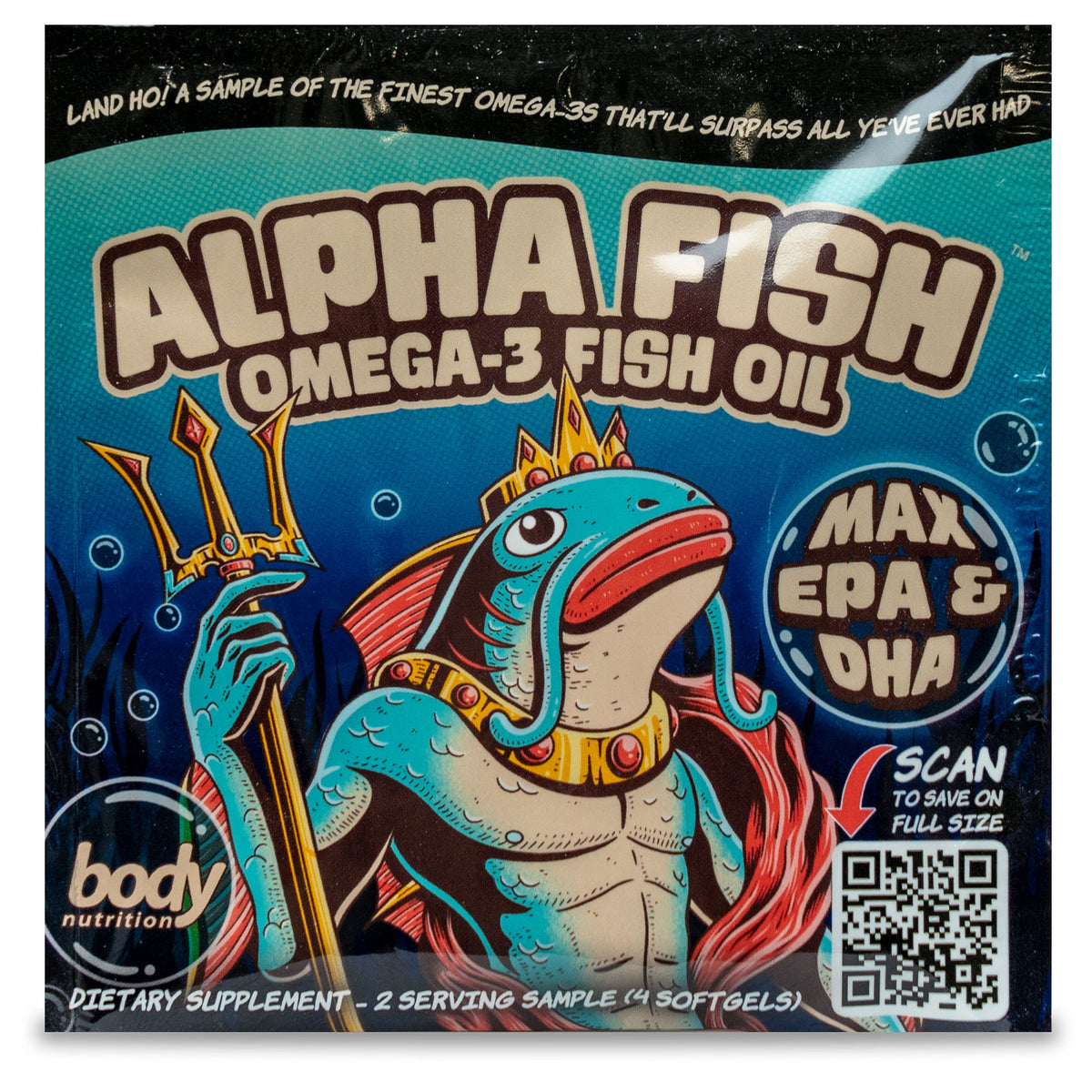 AlphaFish Omega 3 Fish Oil Capsules Body Nutrition