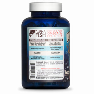 AlphaFish Omega-3 Fish Oil Capsules - 120ct