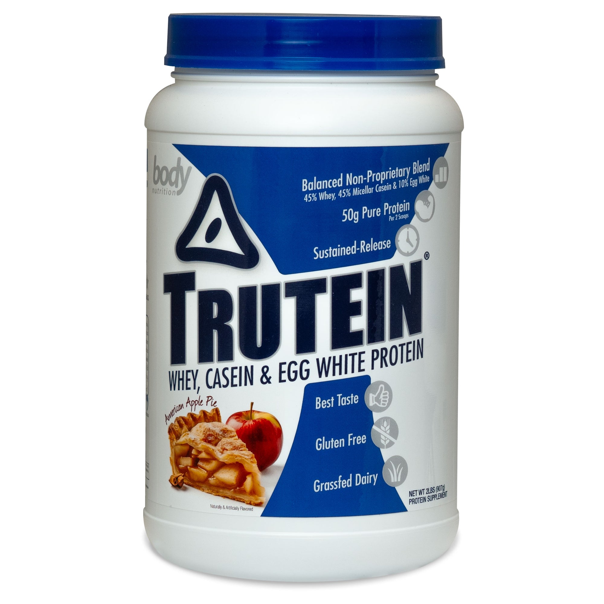 Trutein Protein: 45% Whey, 45% Casein & 10% Egg White