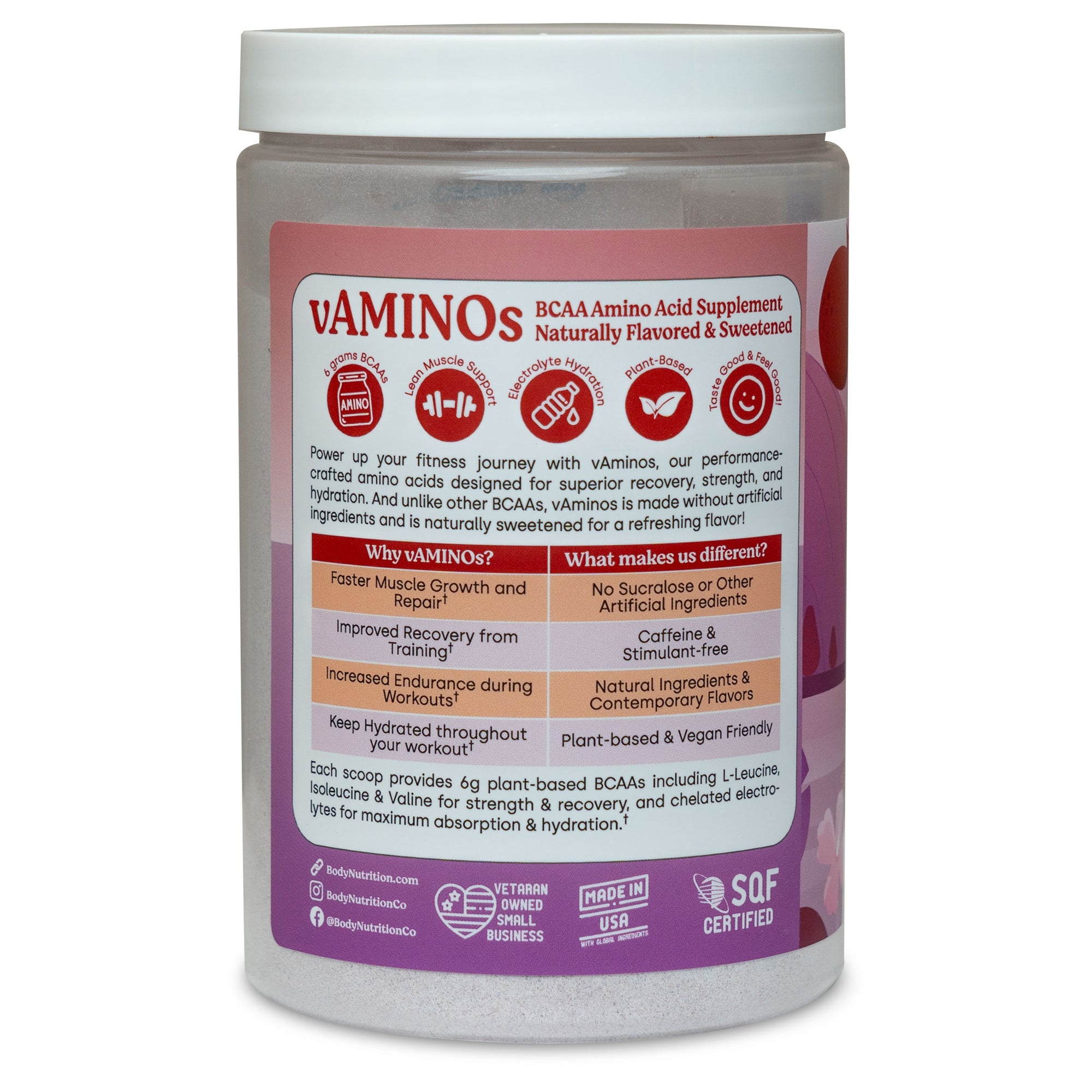 vAminos: Natural BCAAs 30-serving