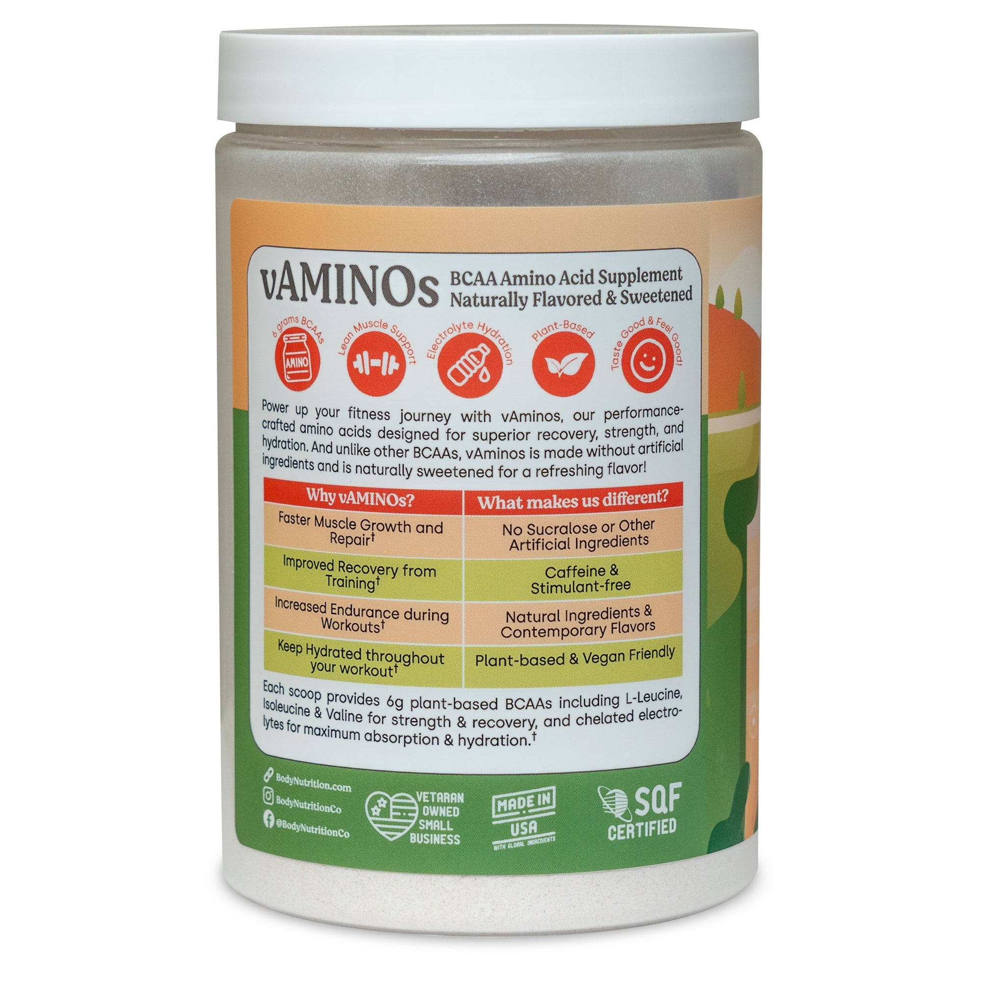 vAminos: Natural BCAAs 30-serving