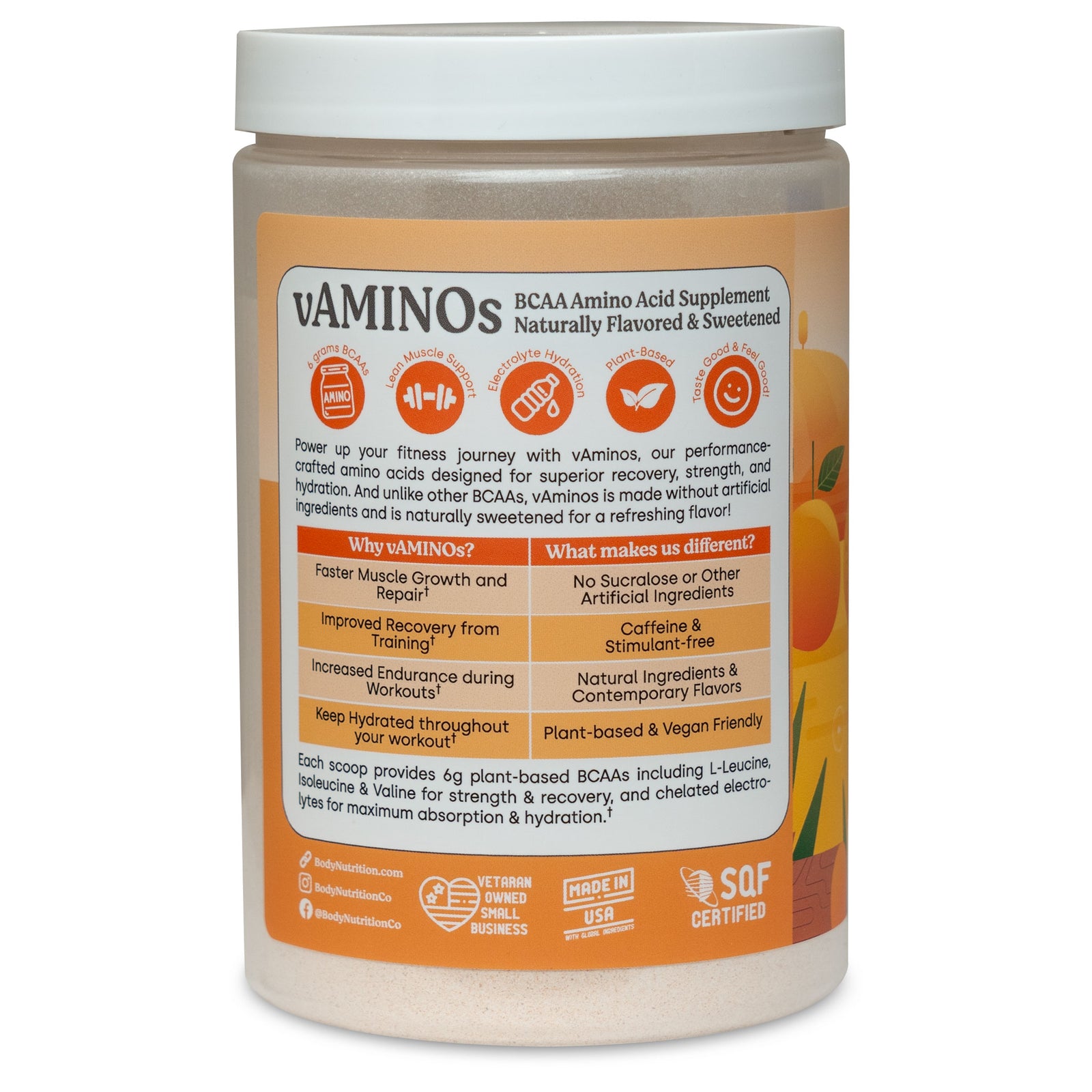 vAminos: Natural BCAAs 30-serving