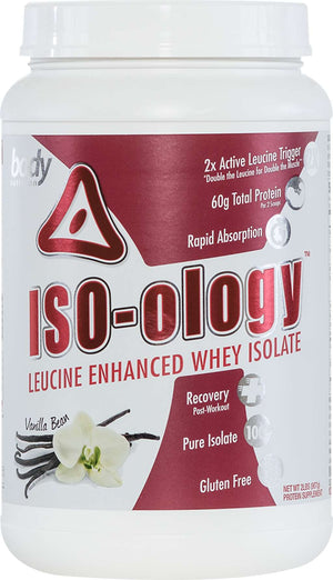 ISO-ology: 100% Leucine-Enhanced Whey Isolate - Vanilla Bean - 2lb (27 Servings)