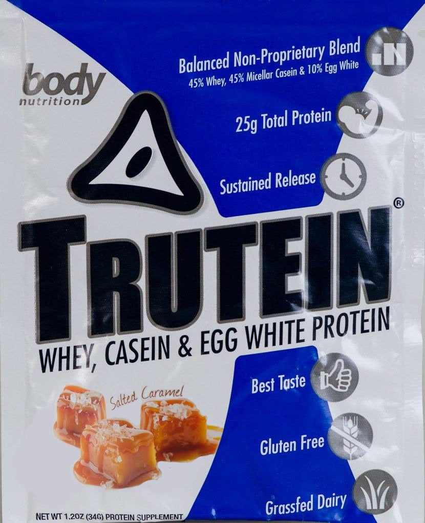 Trutein Protein: 45% Whey, 45% Casein & 10% Egg White