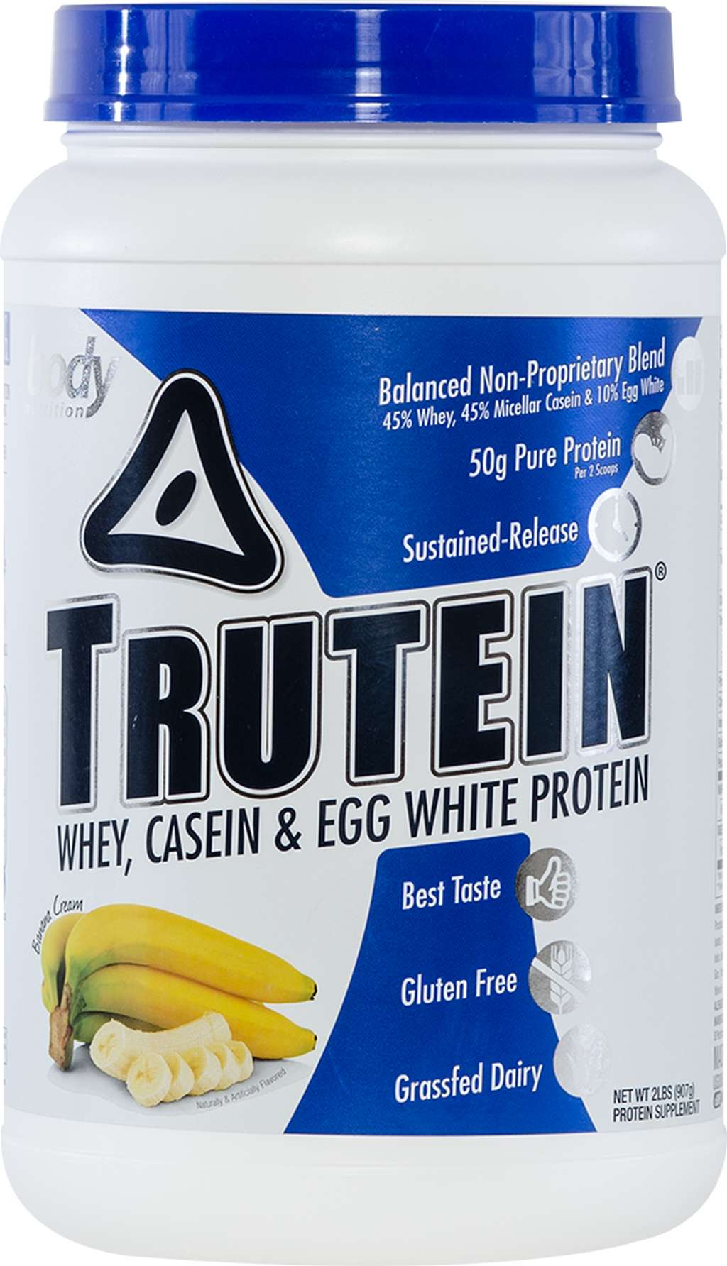 Trutein Protein: 45% Whey, 45% Casein & 10% Egg White