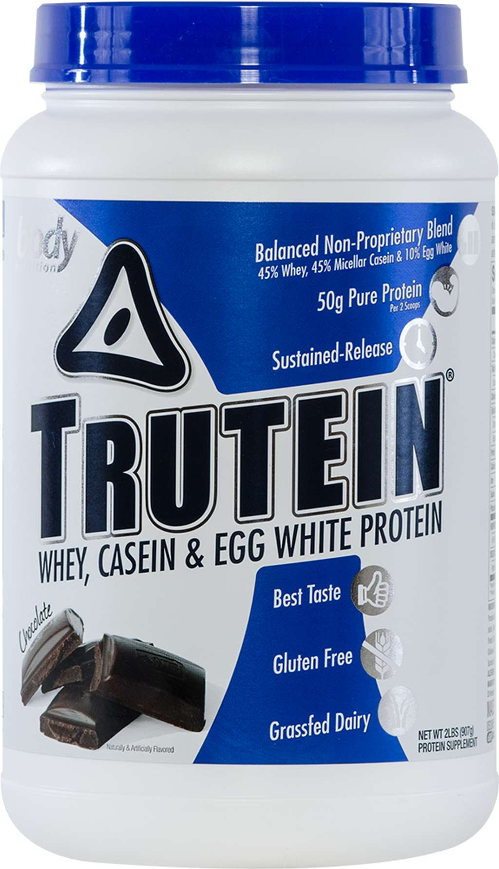 Trutein Protein: 45% Whey, 45% Casein & 10% Egg White