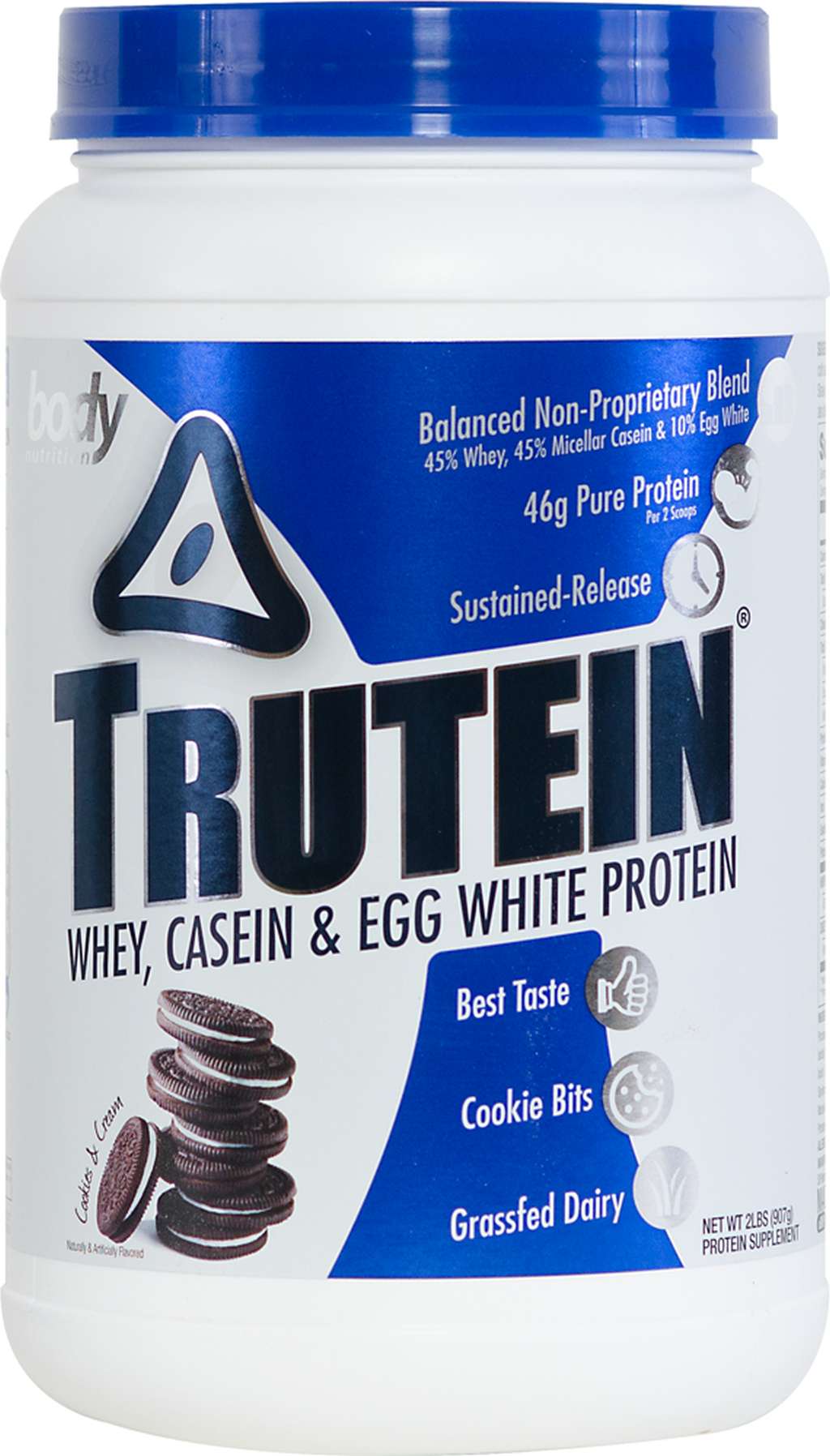 Trutein Protein: 45% Whey, 45% Casein & 10% Egg White