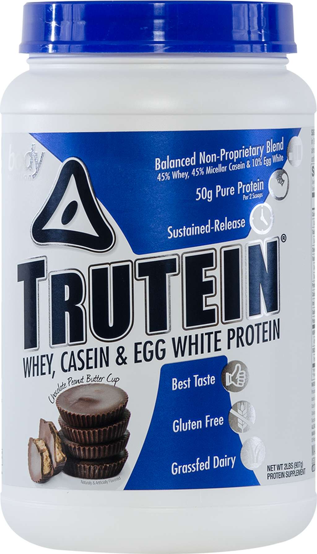 Trutein Protein: 45% Whey, 45% Casein & 10% Egg White