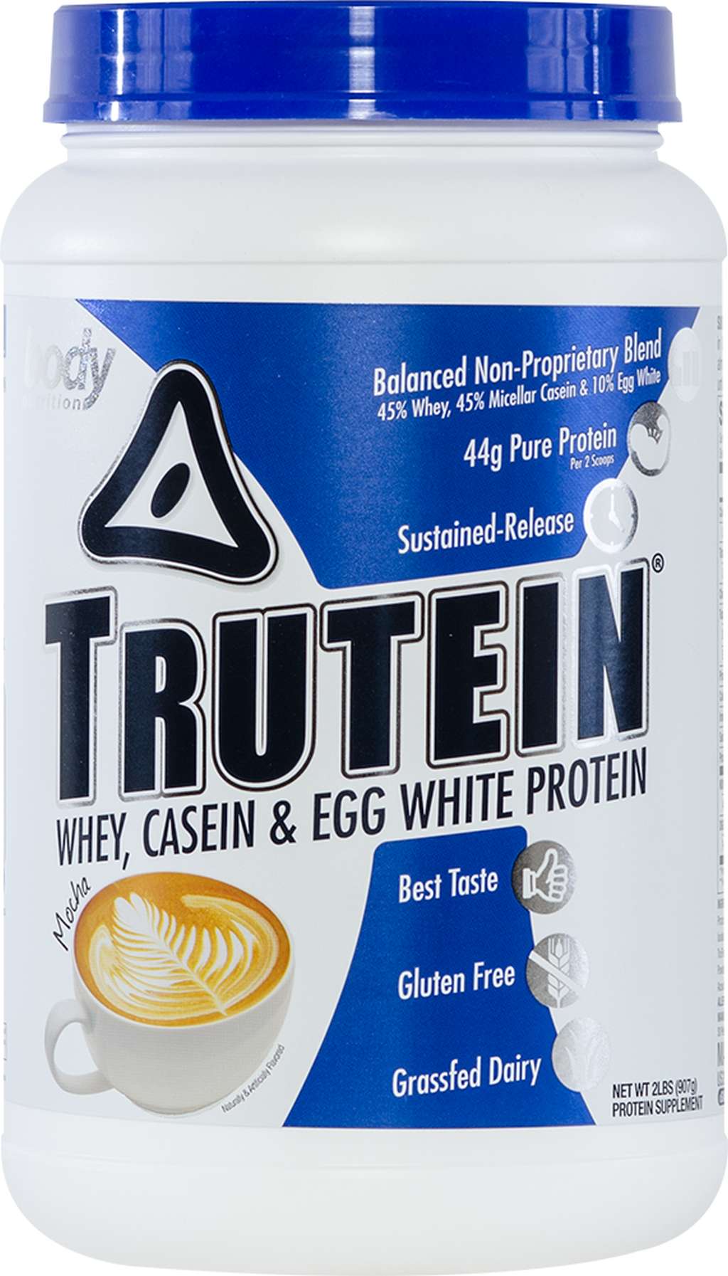 Trutein Protein: 45% Whey, 45% Casein & 10% Egg White