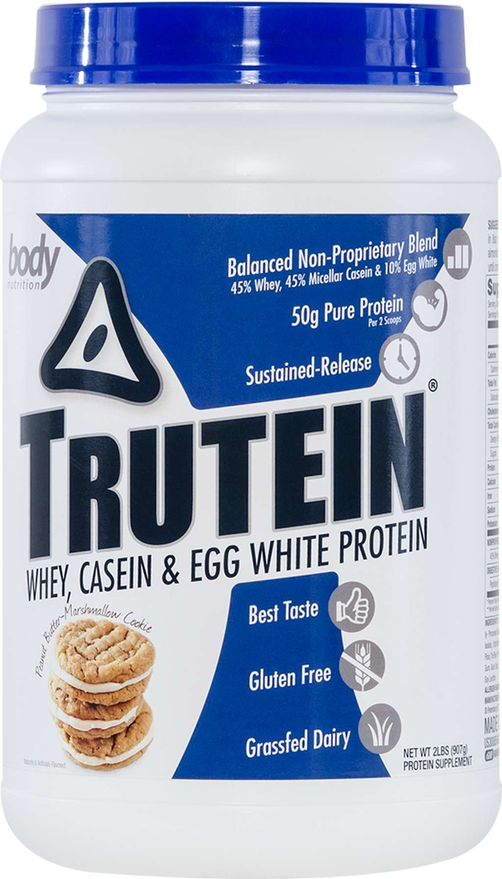 Trutein Protein: 45% Whey, 45% Casein & 10% Egg White