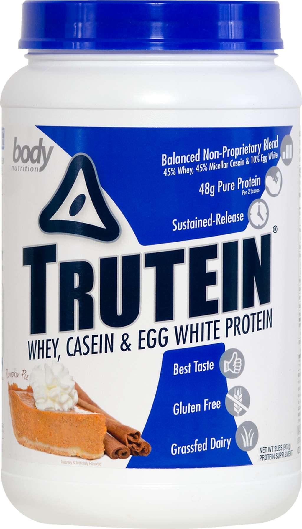 Trutein Protein: 45% Whey, 45% Casein & 10% Egg White