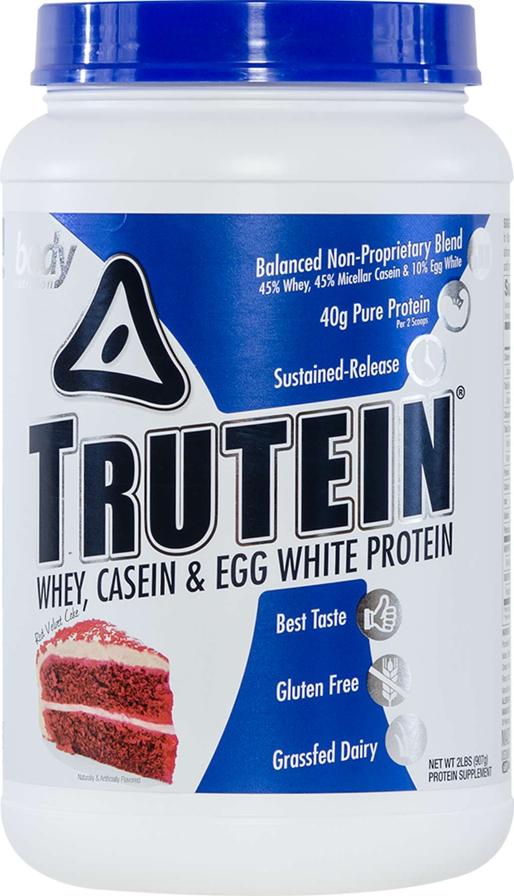 Trutein Protein: 45% Whey, 45% Casein & 10% Egg White