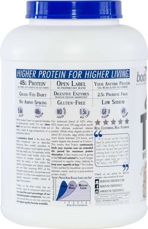 Trutein Protein: 45% Whey, 45% Casein & 10% Egg White - Birthday Cake - 4lb (53 Servings)