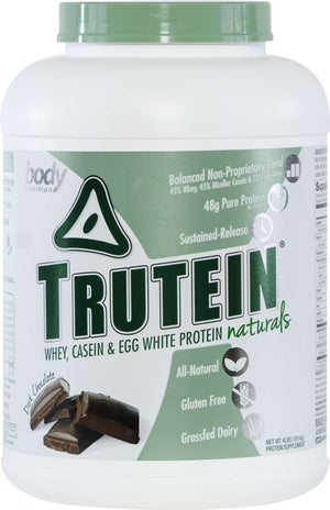Trutein NATURALS: The Original Trutein Made All-Natural! - Dark Chocolate - 4lb (53 Servings)