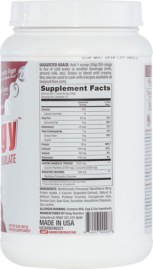 ISO-ology: 100% Leucine-Enhanced Whey Isolate - Vanilla Bean - 2lb (27 Servings)