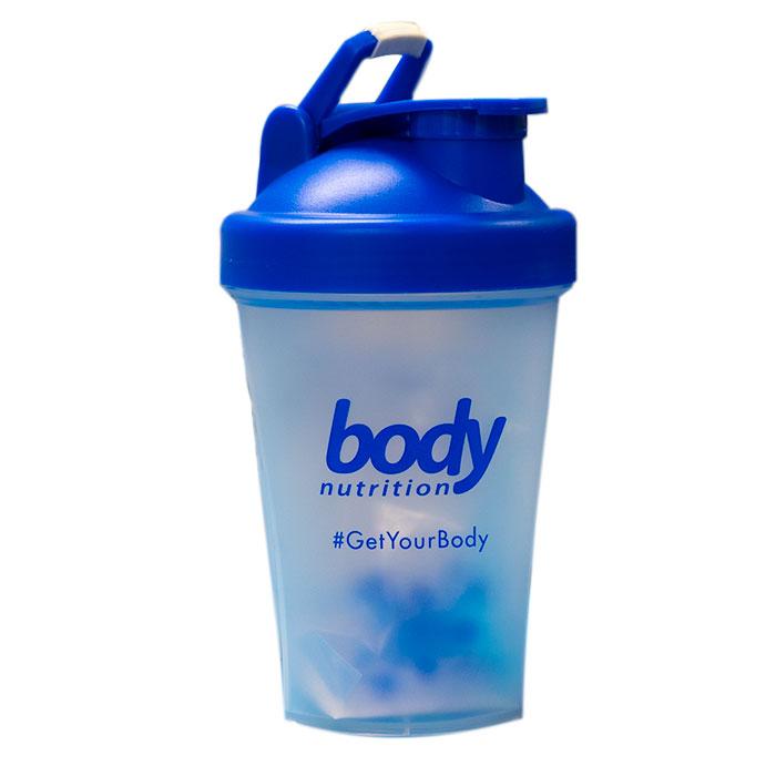 Body nutrition 13.5oz shaker bottle for sports supplement shakes