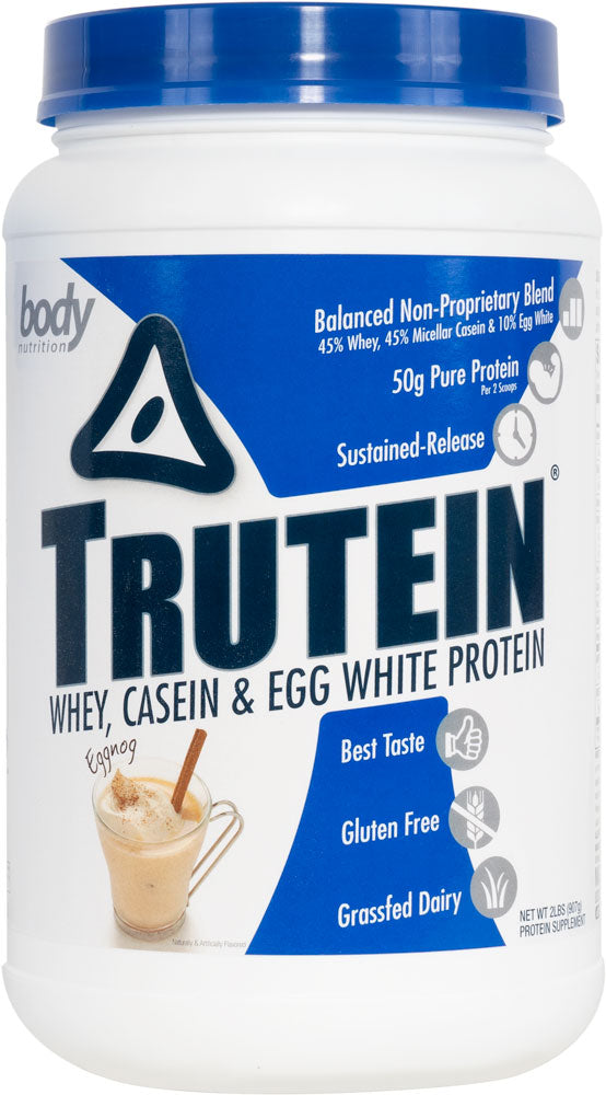 Trutein Protein: 45% Whey, 45% Casein & 10% Egg White