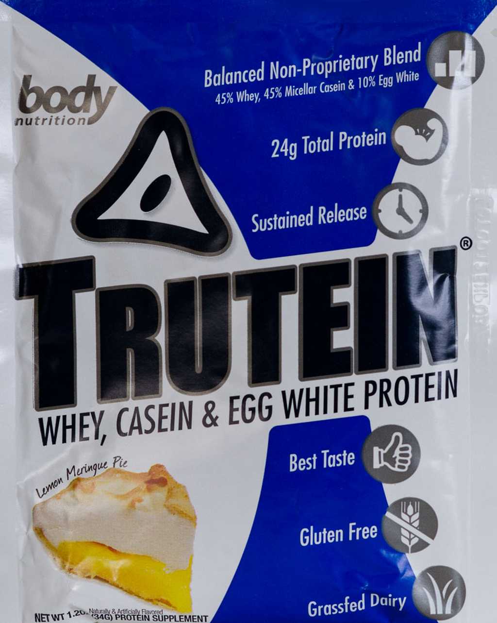 Trutein Protein: 45% Whey, 45% Casein & 10% Egg White