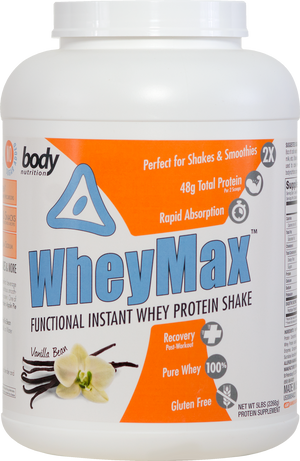 WheyMax: Functional Instant Whey Protein Shake - Vanilla - 5lb (69 Servings)
